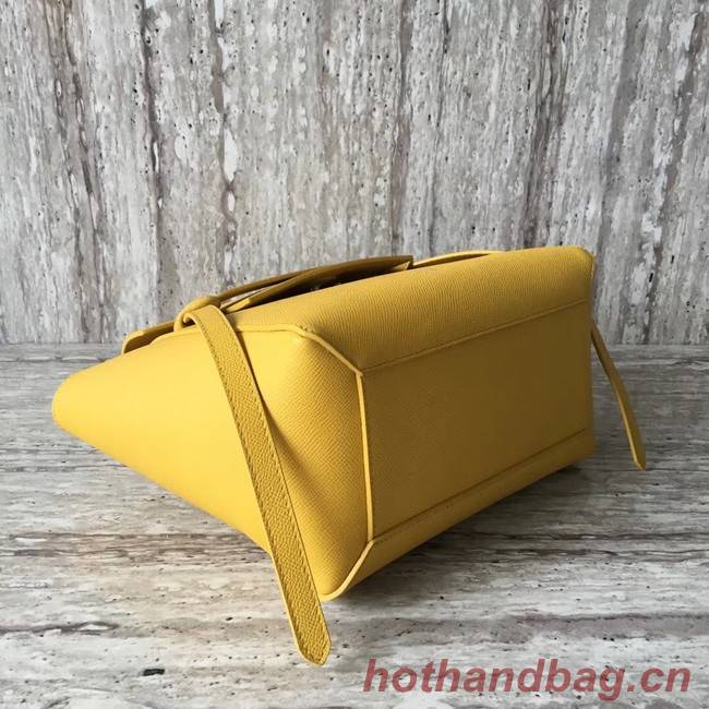 Celine mini Belt Bag Original Calf Leather A98310 yellow