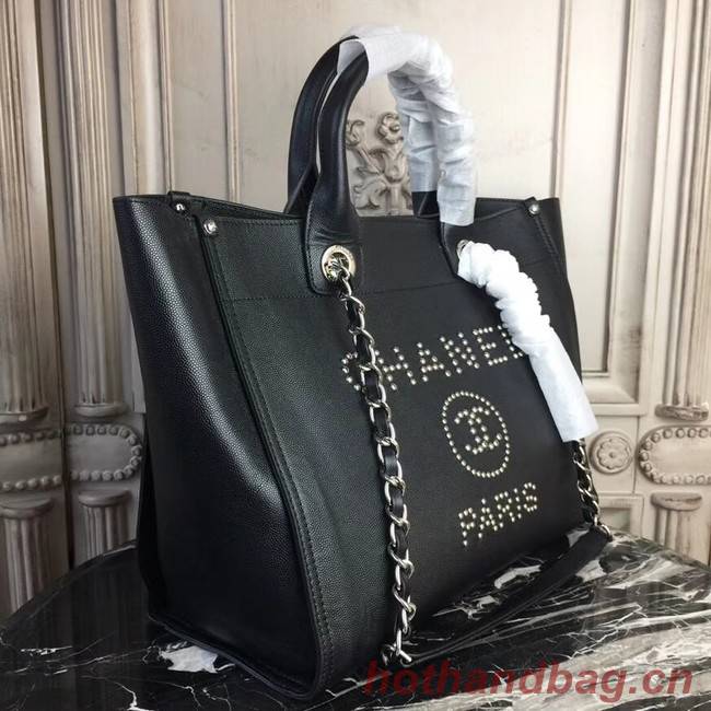 Chanel original Calfskin Leather Tote Bag 78900 black