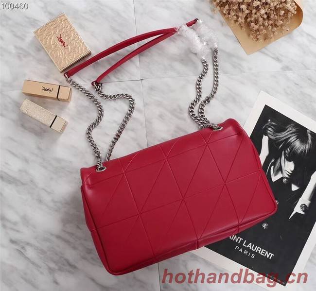 SAINT LAURENT Jamie monogram leather shoulder bag A2833 red