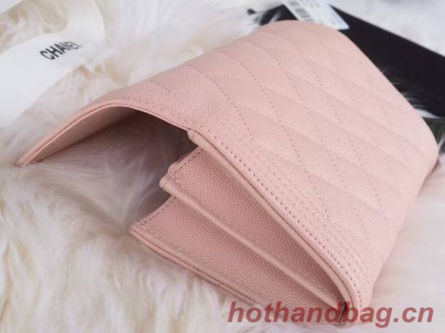 BOY CHANEL Flap Wallet A80286 pink gold-Tone Metal