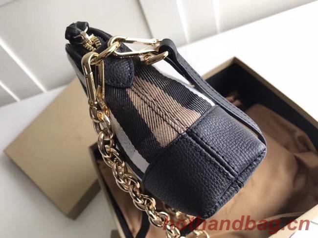 Burberry Calfskin Leather Should Bag 41711 black