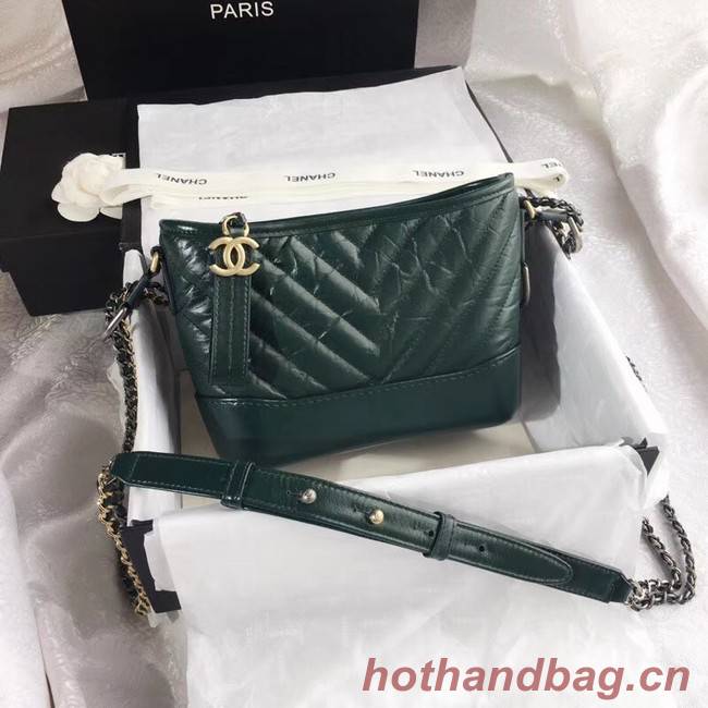 CHANEL GABRIELLE Original Small Hobo Bag A91810 green