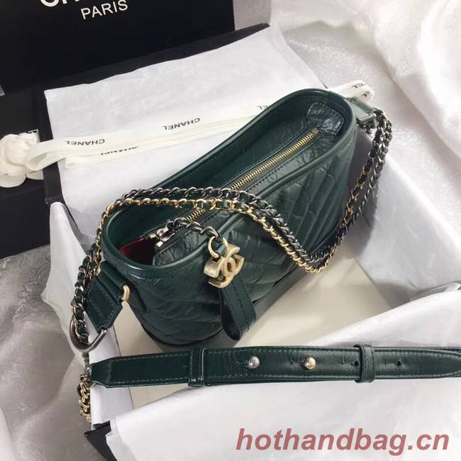 CHANEL GABRIELLE Original Small Hobo Bag A91810 green