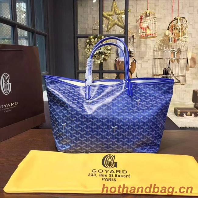 Goyard Y Doodling Calfskin Leather Tote Bag 36987 blue