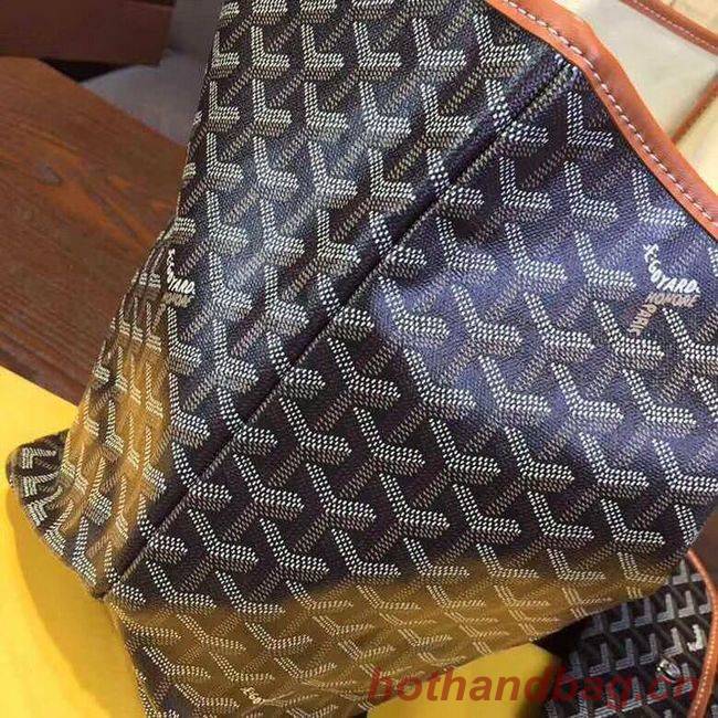 Goyard Y Doodling Calfskin Leather Tote Bag 36987 dark blue