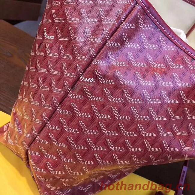 Goyard Y Doodling Calfskin Leather Tote Bag 36987 fuchsia