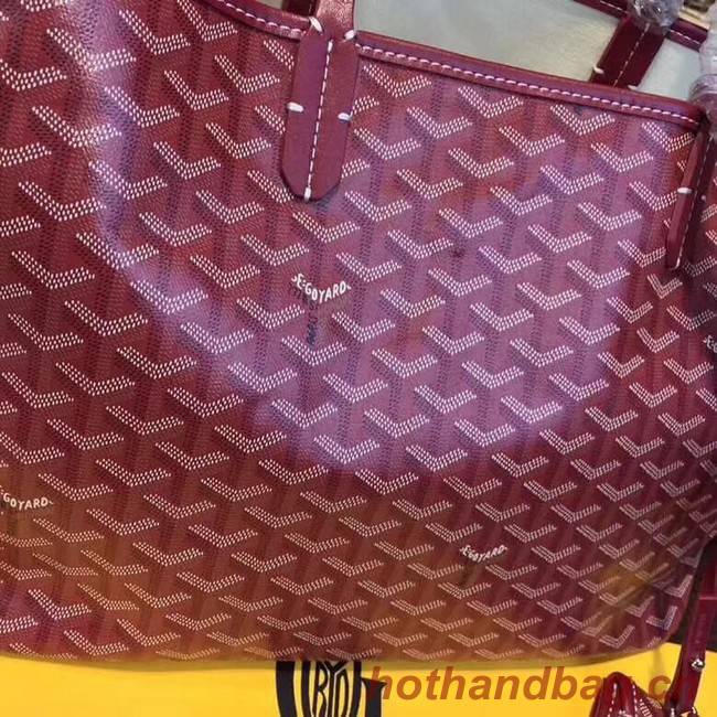 Goyard Y Doodling Calfskin Leather Tote Bag 36987 fuchsia