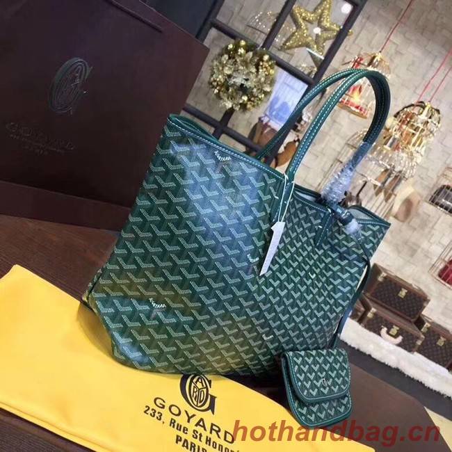 Goyard Y Doodling Calfskin Leather Tote Bag 36987 green