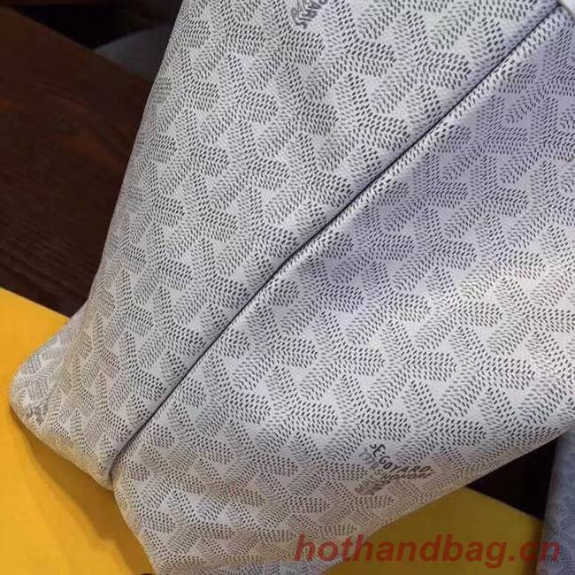 Goyard Y Doodling Calfskin Leather Tote Bag 36987 light gray