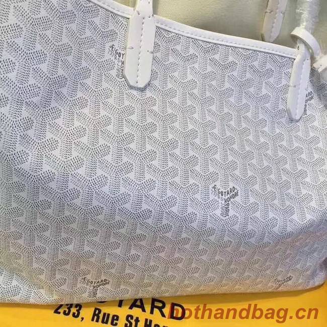 Goyard Y Doodling Calfskin Leather Tote Bag 36987 light gray