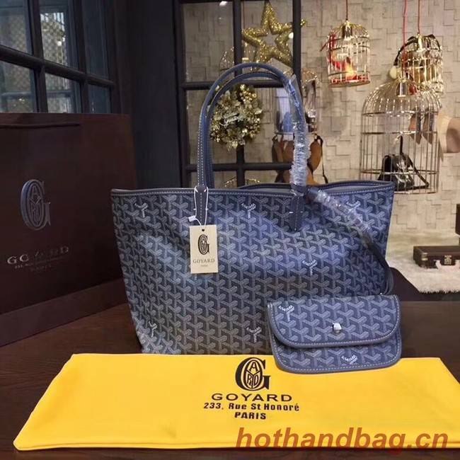 Goyard Y Doodling Calfskin Leather Tote Bag A36987 blue