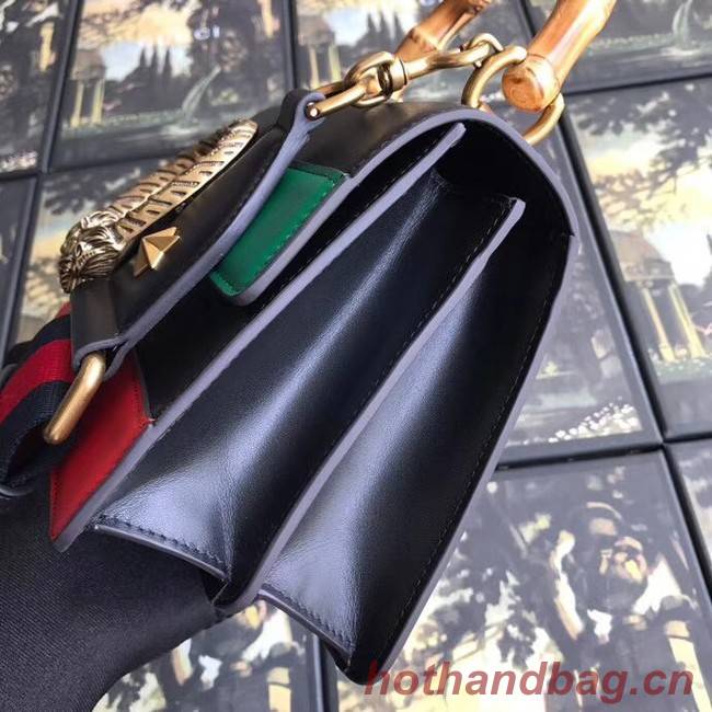 Gucci Dionysus small top handle bag 523367 black&red&green