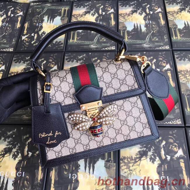 Gucci Queen Margaret GG small top handle bag 476541 black