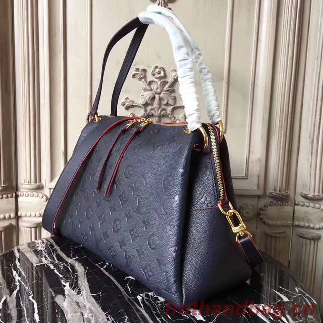 Louis vuitton original mongram empreinte PONTHIEU PM M43721 Navy-blue