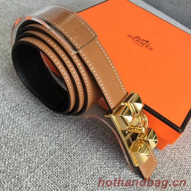 Hermes Collier de Chien belt buckle & Reversible leather strap 24 mm H0521 brown