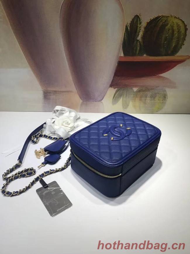 Chanel Vanity Case Original A93343 blue