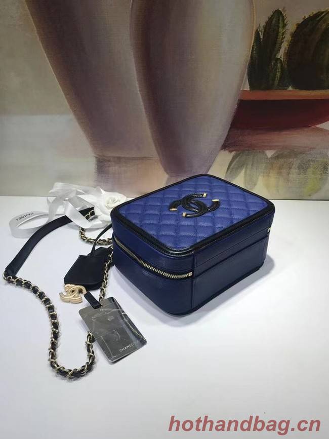 Chanel Vanity Case Original A93343 blue