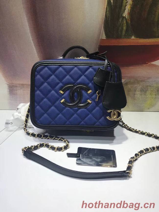 Chanel Vanity Case Original A93343 blue