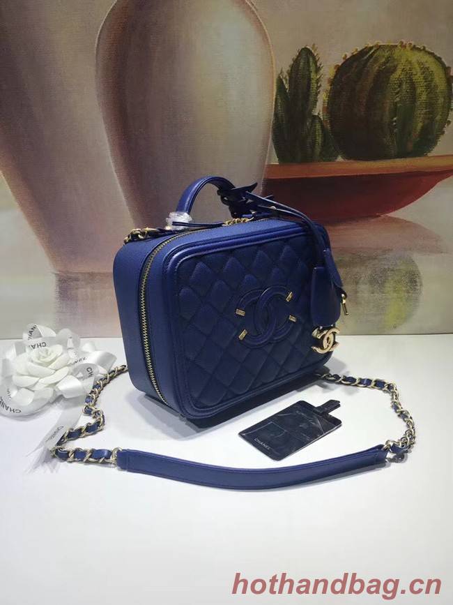 Chanel Vanity Case Original A93343 blue