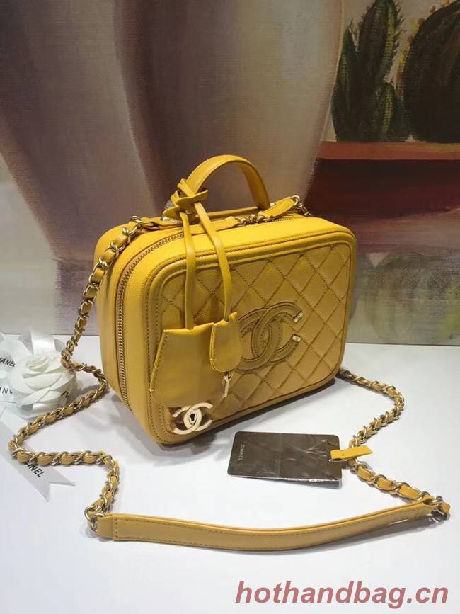 Chanel Vanity Case Original A93343 yellow