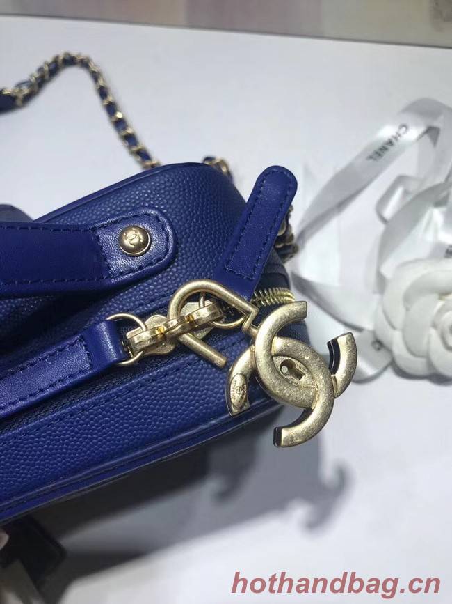 Chanel mini Vanity Case Original A93342 blue