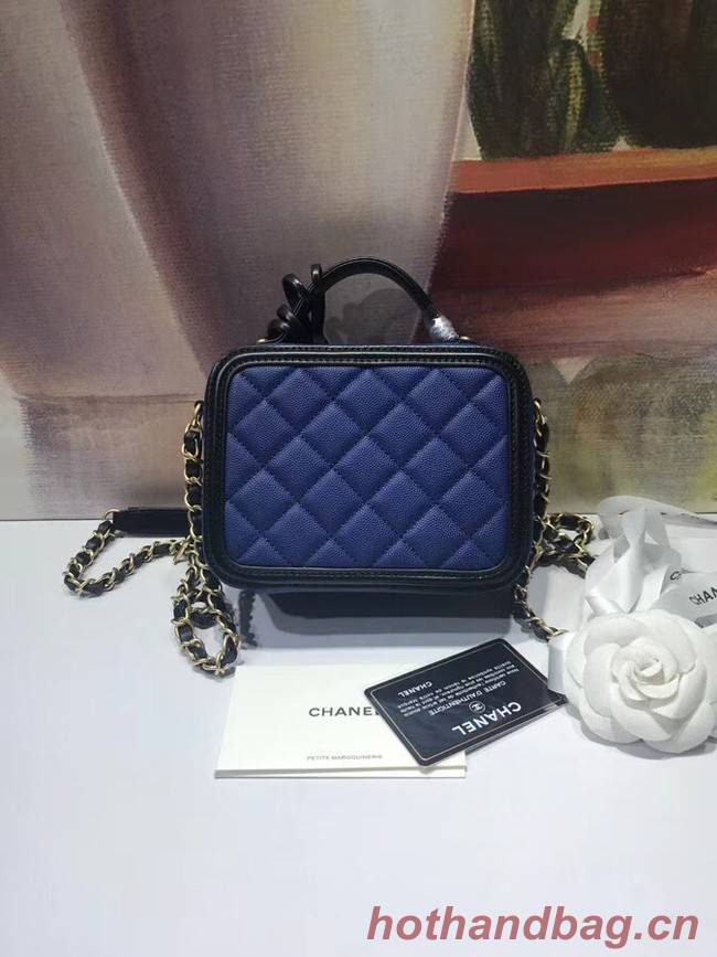 Chanel mini Vanity Case Original A93342 blue