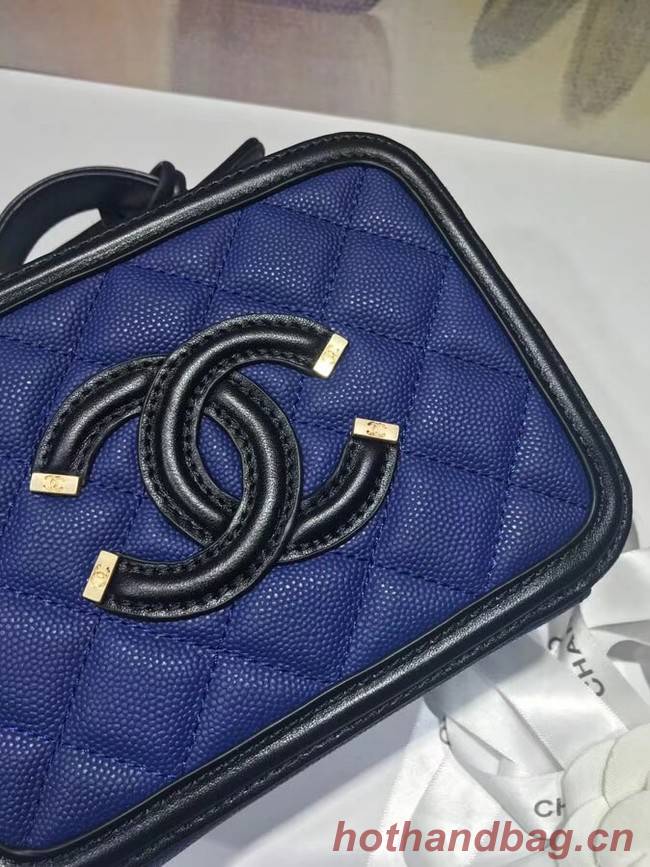 Chanel mini Vanity Case Original A93342 blue