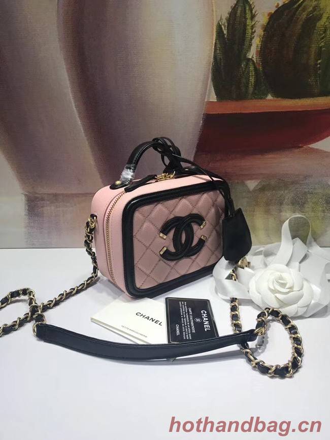 Chanel mini Vanity Case Original A93342 pink