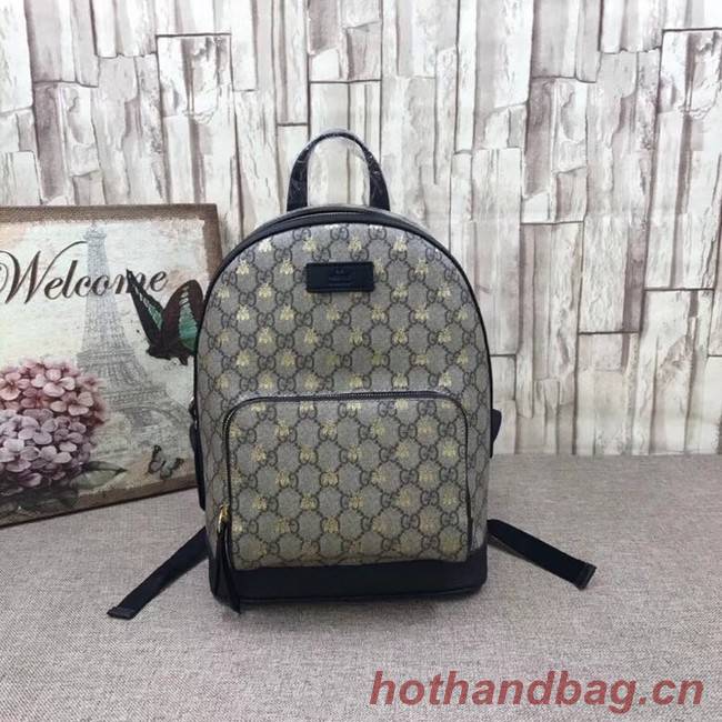 Gucci GG Supreme bees backpack 427042 Black