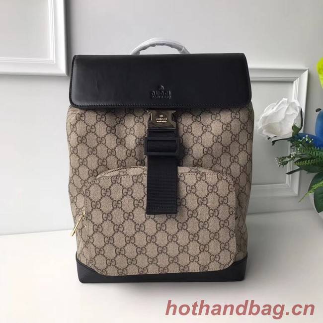 GUCCI GG Canvas Backpack 406398 black