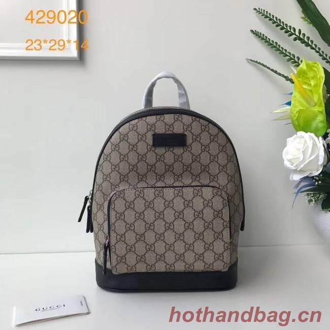 Gucci GG Supreme backpack 427042 Black