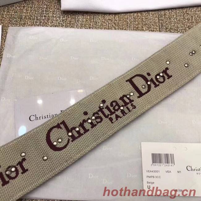 Dior BURGUNDY CANVAS STRAP 03566