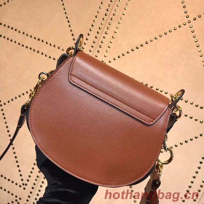 CHLOE Tess Small leather shoulder bag 3E153 camel