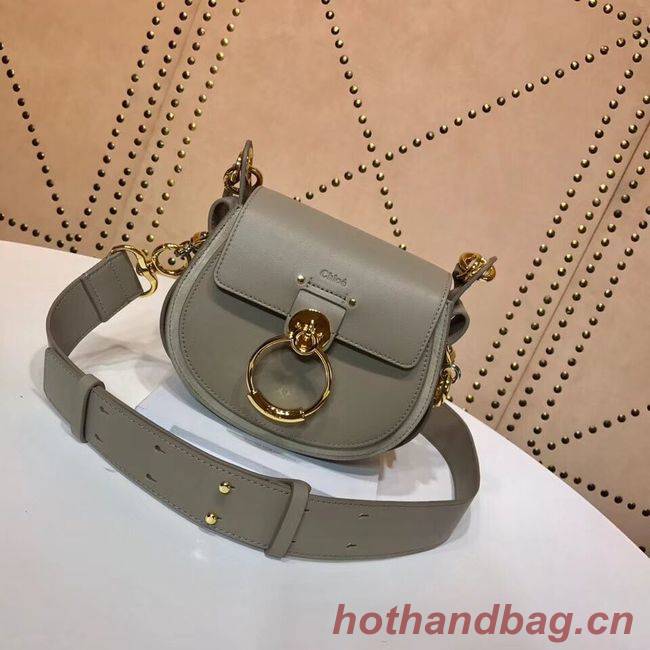 CHLOE Tess Small leather shoulder bag 3E153 grey