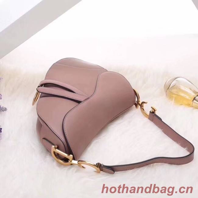 Dior MINI SADDLE BAG IN PINK CALFSKIN M0447 pink