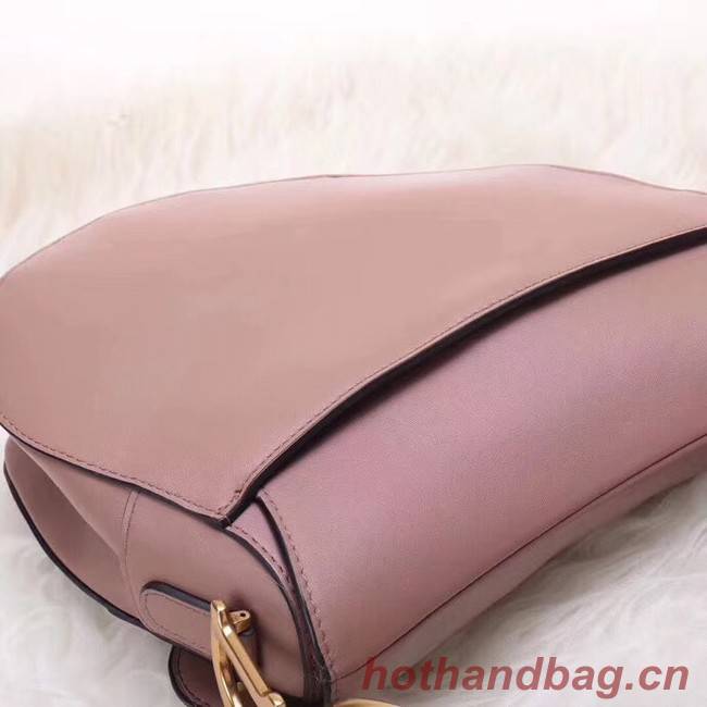 Dior MINI SADDLE BAG IN PINK CALFSKIN M0447 pink