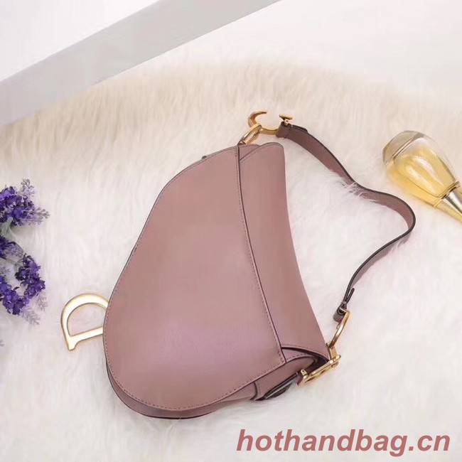 Dior MINI SADDLE BAG IN PINK CALFSKIN M0447 pink