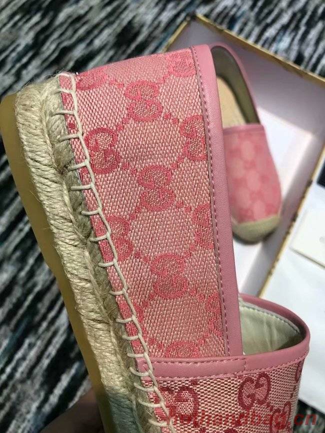 Gucci logo canvas espadrille GG1384LRF pink