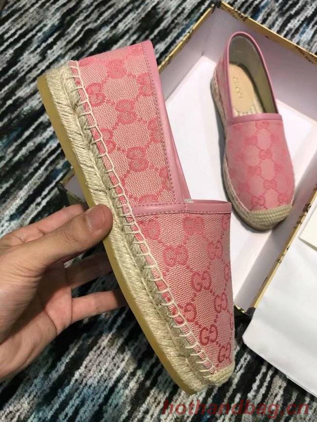 Gucci logo canvas espadrille GG1384LRF pink