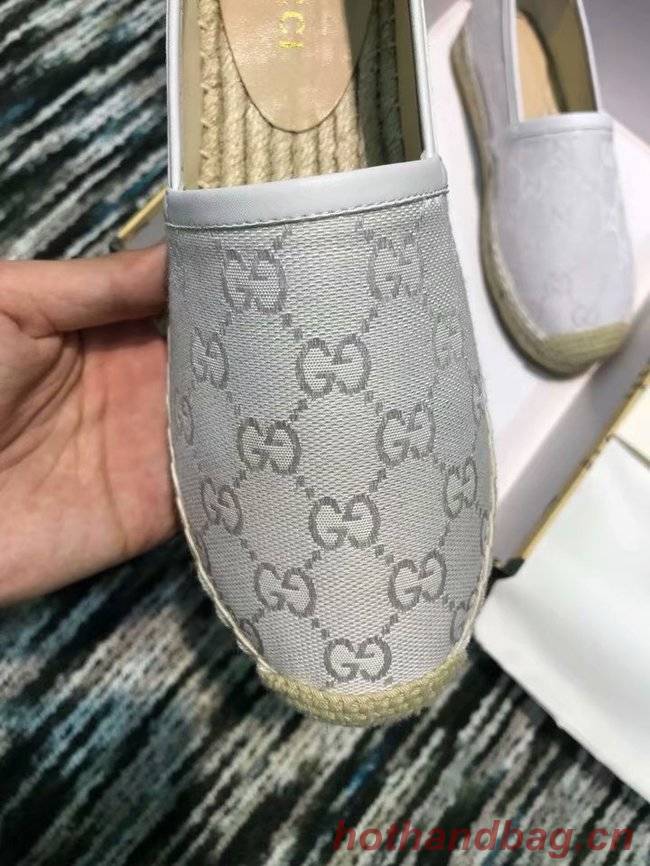 Gucci logo canvas espadrille GG1384LRF silver