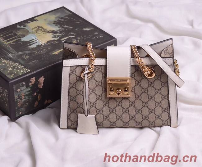 Gucci original Padlock shoulder bag 498156 white