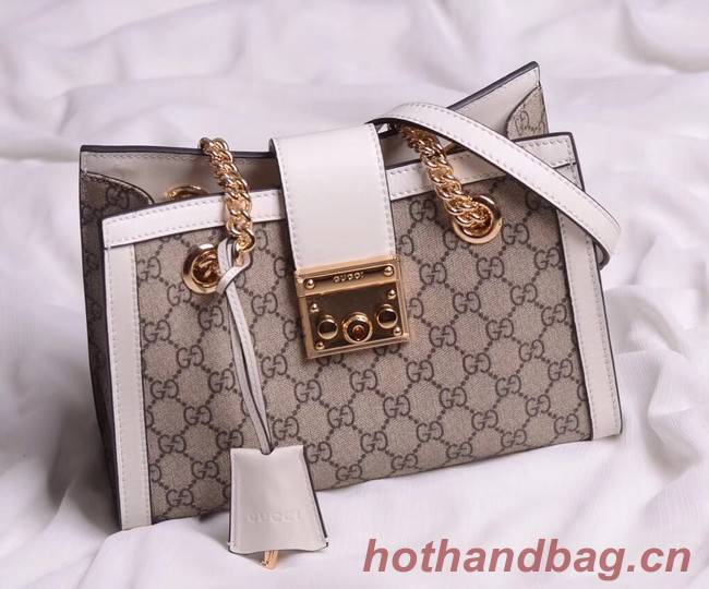 Gucci original Padlock shoulder bag 498156 white