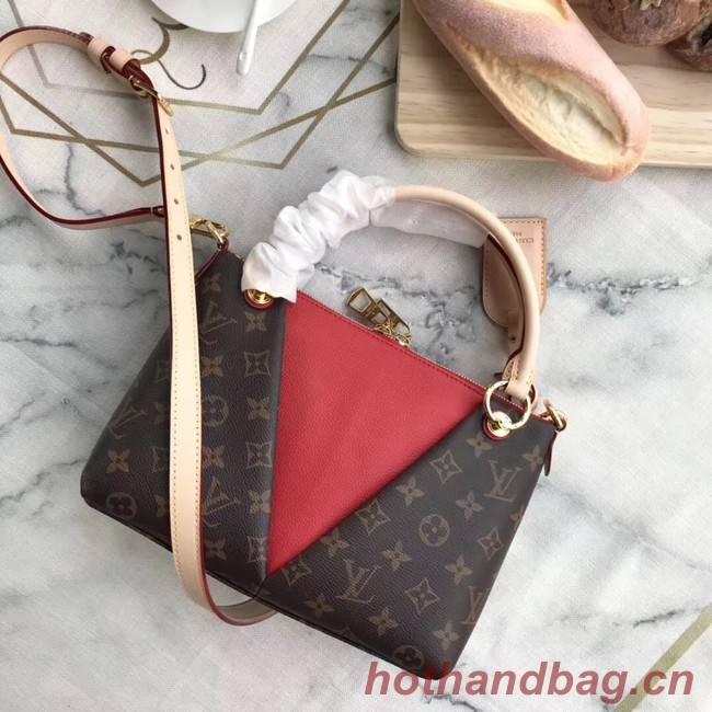 Louis Vuitton Monogram Canvas original V TOTE BB M43966 Cerise Red