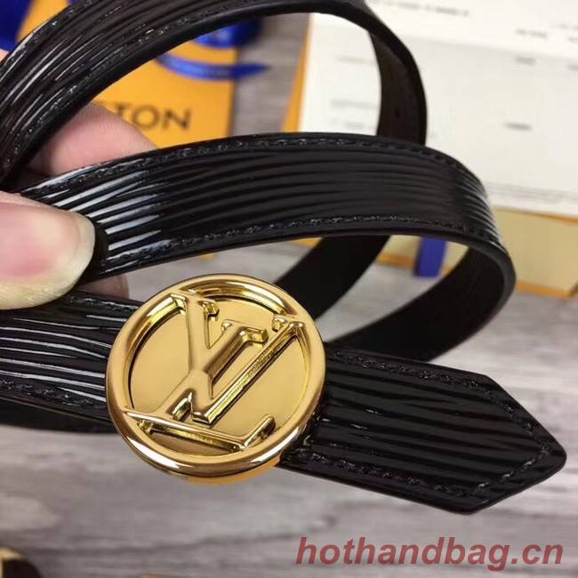 Louis Vuitton CIRCLE 20MM REVERSIBLE BELT M0053U black