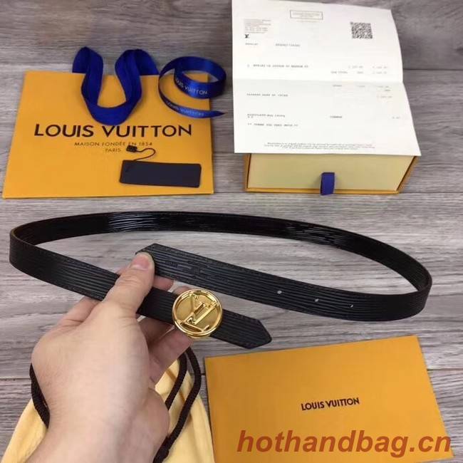 Louis Vuitton CIRCLE 20MM REVERSIBLE BELT M0053U black