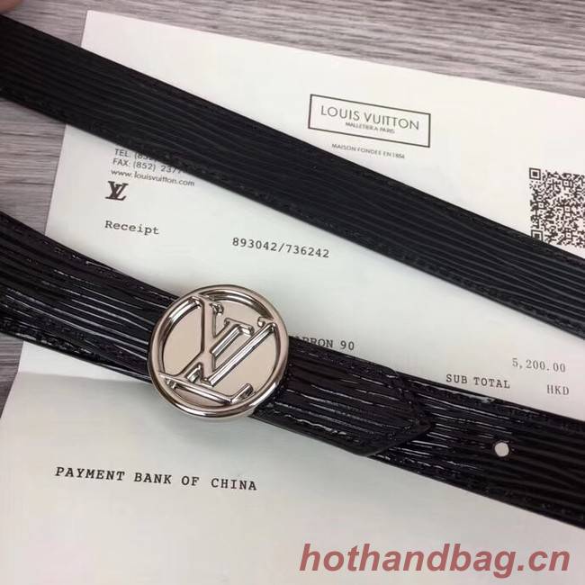 Louis Vuitton CIRCLE 20MM REVERSIBLE BELT M0054U black