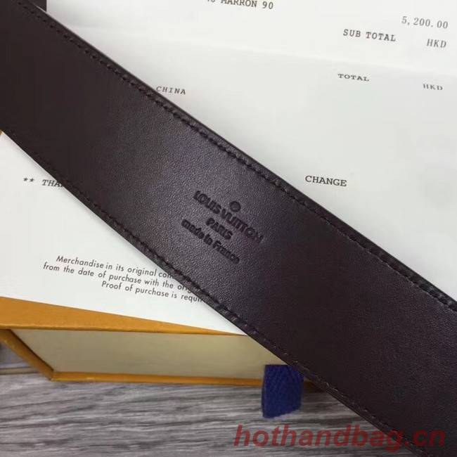 Louis Vuitton INITIALES 40MM BELT M0035S dark brown