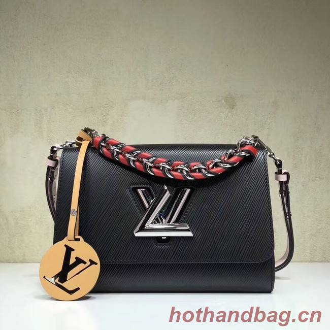 Louis vuitton original epi leather TWIST MM M52503 black