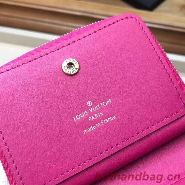 LOUIS VUITTON NEW WAVE COMPACT WALLET M63789 Peach red