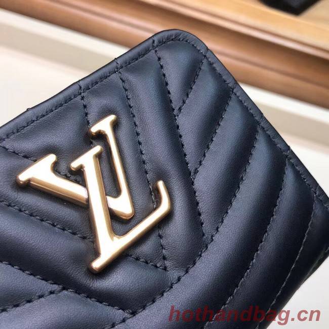 LOUIS VUITTON NEW WAVE COMPACT WALLET M63789 black